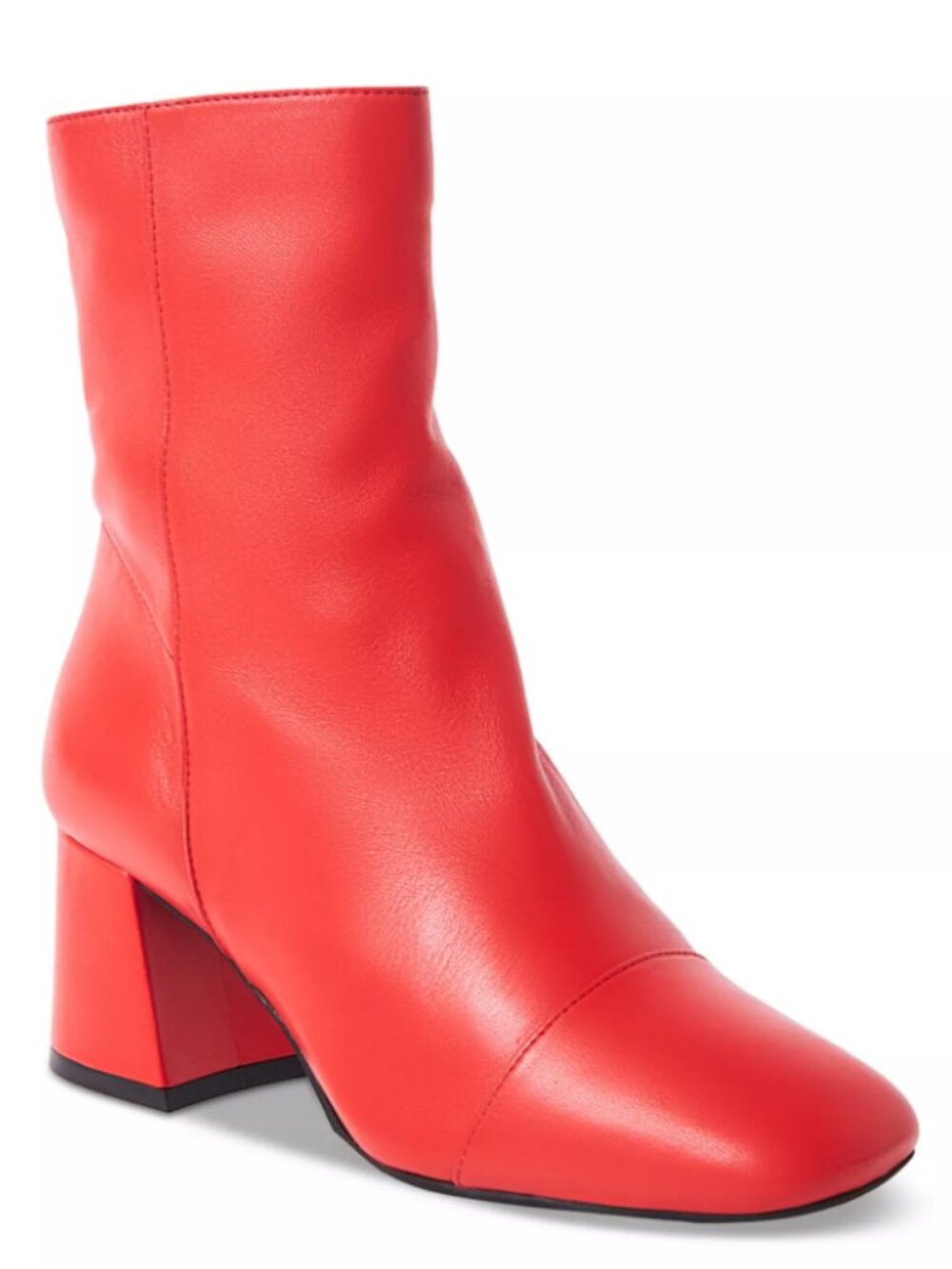 Free People Red Women's Mid-Calf Block Heel Boots